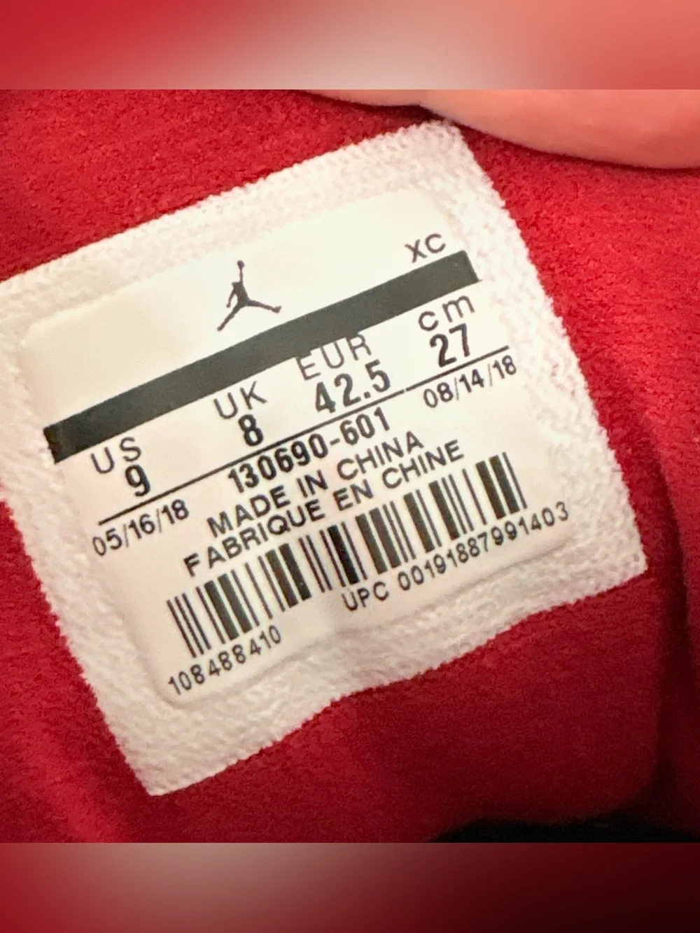 Jordan 12 Retro Gym Red 2018 Sneakers